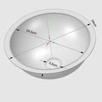 Ronde RVS Spoelbak Ø34 cm | Compacte Keukenspoelbak met Afvoerset