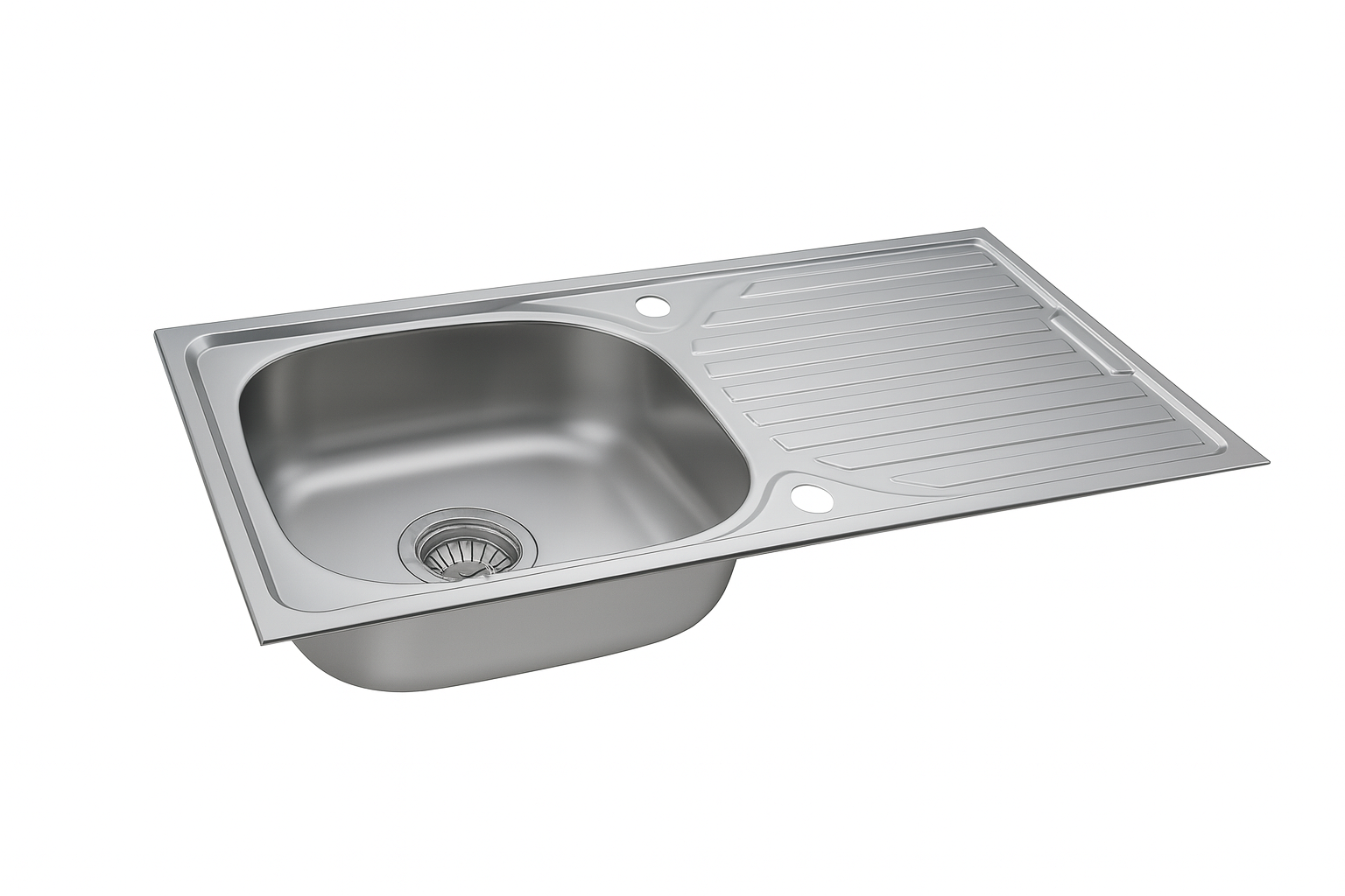 Spoelbak Keuken 76x43,5 cm met chroom Keukenkraan