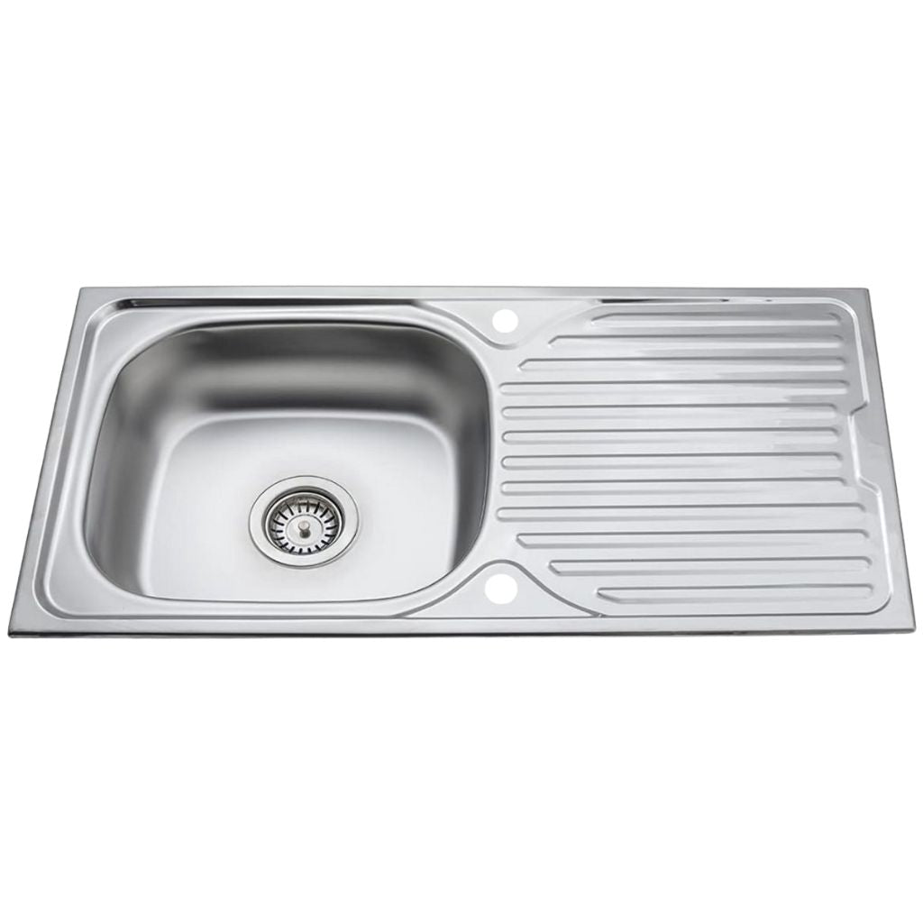 Spoelbak Keuken 76x43,5 cm met chroom Keukenkraan