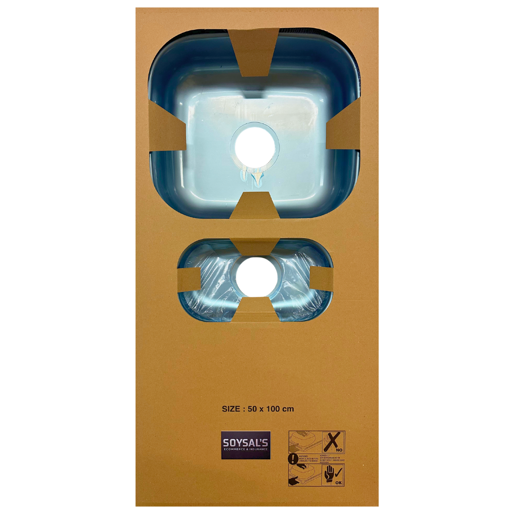 Dubbele Spoelbak Keuken 100x50cm Met Kraan Chroom Zwart – RVS 304