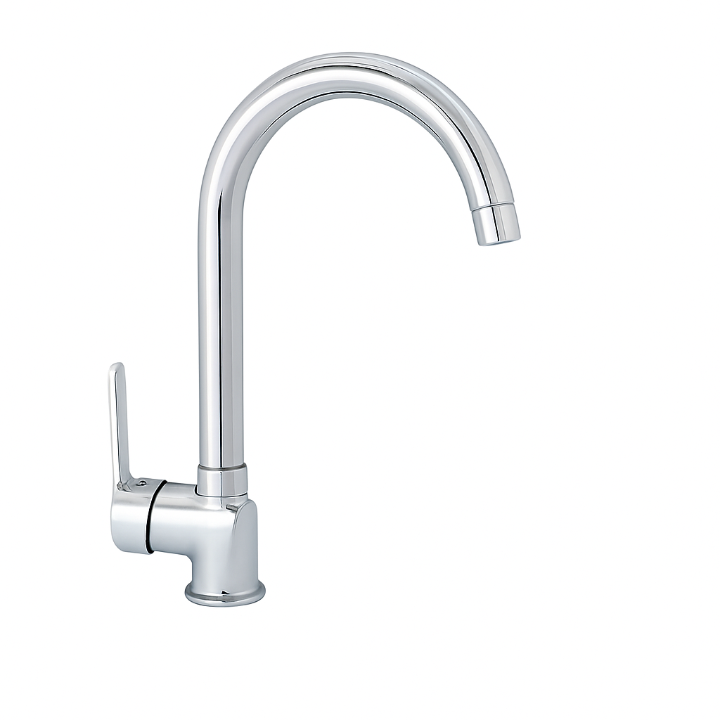 Spoelbak Keuken 76x43,5 cm met chroom Keukenkraan