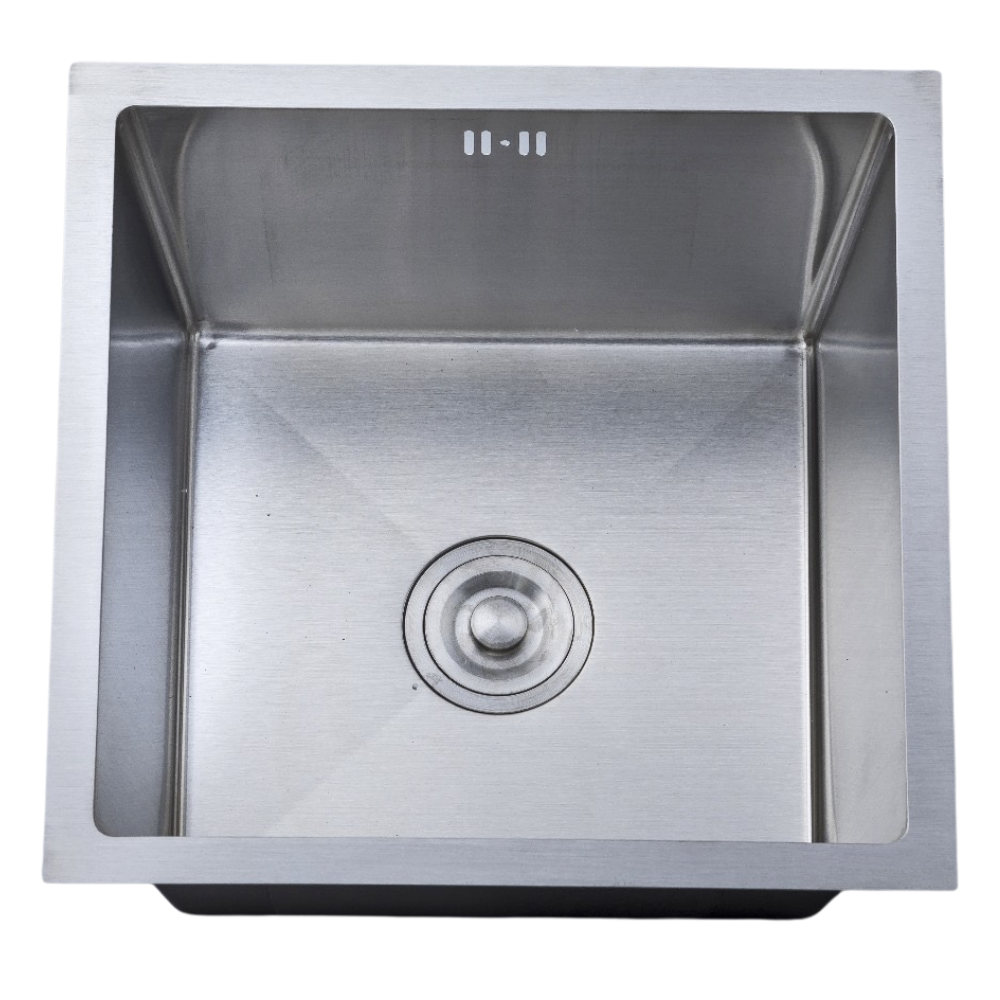 Spoelbak Antraciet Luxe 45x45 cm rvs 304 – Keuken Wasbak RVS 304 – 0,8 mm dikte Premium Kwaliteit