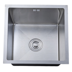 Luxe Metallic Spoelbak 45 x 45 cm | RVS 304 | 0,8 mm