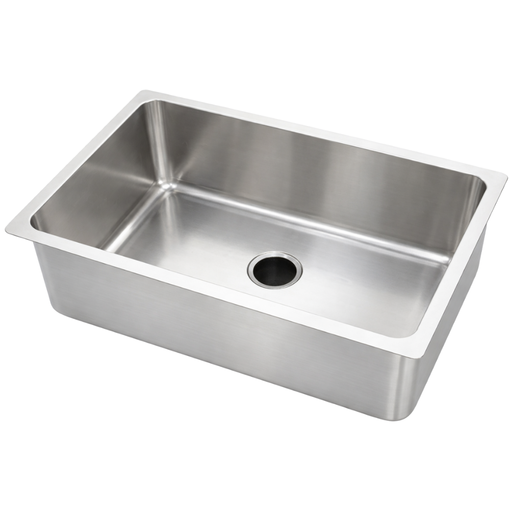 Spoelbak Antraciet Luxe 65x45 RVS 304 -Spoelbakken Keuken - Wasbak Keuken - Hoge Kwaliteit - 0,8mm Dikte
